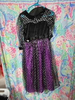 Target Black & Purple Star Tulle Witch Costume